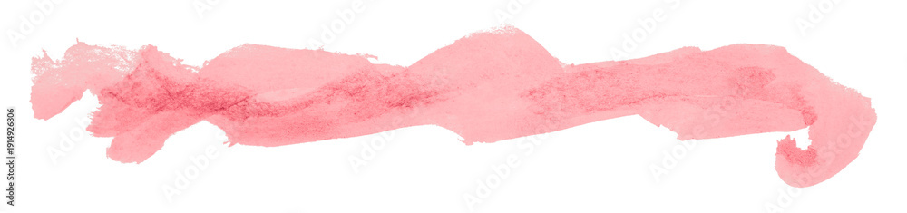 Fototapeta premium pink brush isolated on transparent background pink watercolor