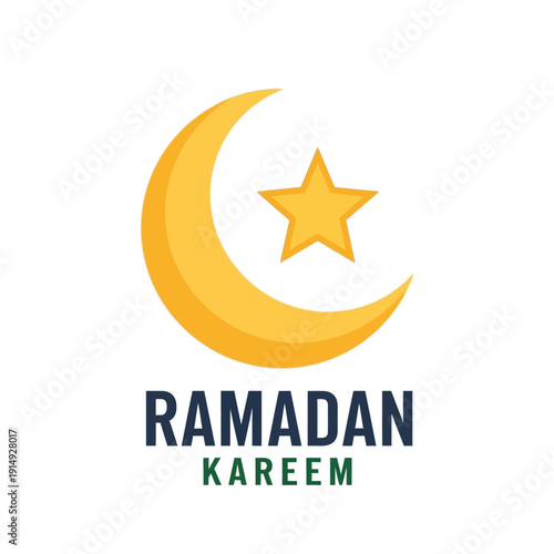 Celebrating Ramadan with crescent moon and star symbolizing spirituality and generosity during holy month