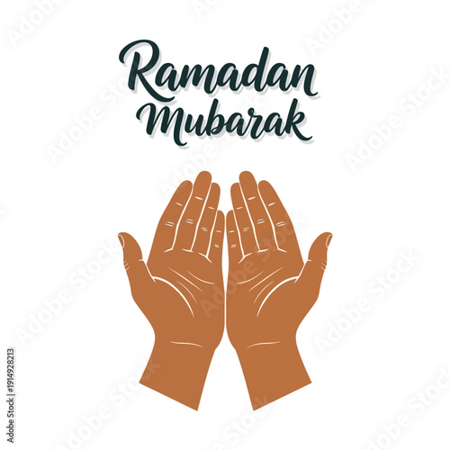 Hands together in prayer during Ramadan, symbolizing gratitude and reflection