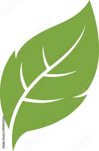 Glowing Feather Outline Icon  Magical Green Light Effect