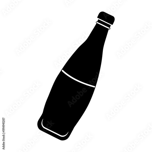 Vector Soda Bottle Graphic for Beverage Branding and Packaging Design.