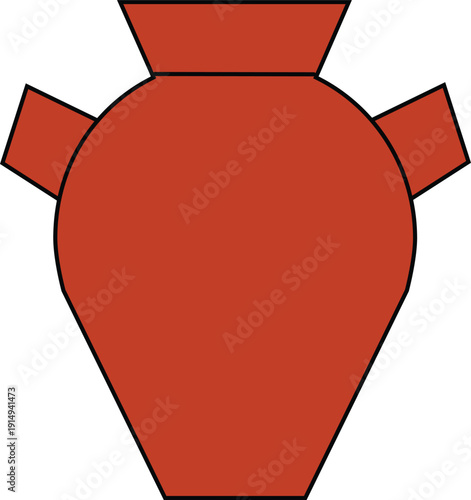 Ancient Egyptian Heart,Symbol of Morality and Afterlife Illustration Vector