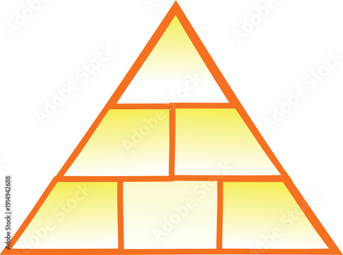 Ancient Egypt Pyramid Icon Illustration Vector.