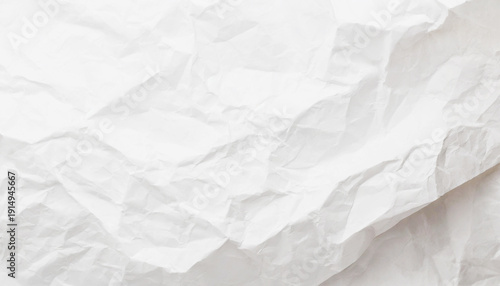 crumpled white paper texture. wrinkled paper texture background