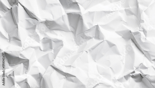 crumpled white paper texture. wrinkled paper texture background