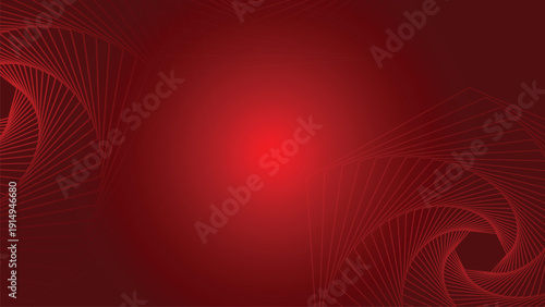Red abstract swirl background with soft gradient 