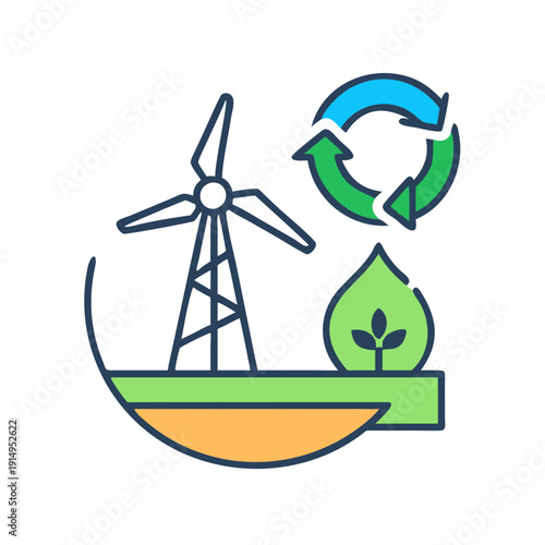 Renewable energy sources combining wind and water for sustainable power generation