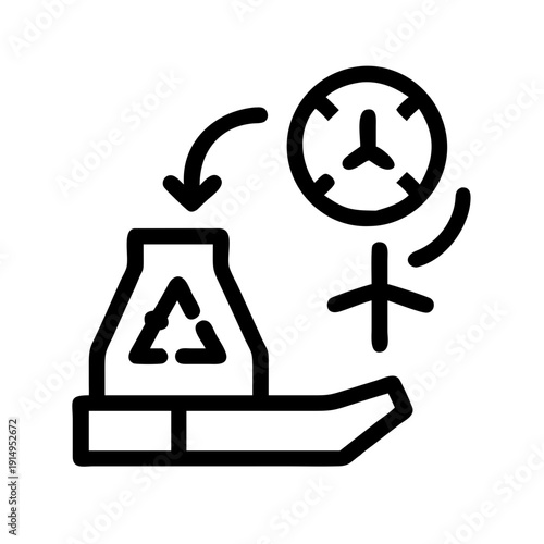 Recycling process with time management and positive reinforcement