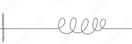 Hand drawn doodle line background. Seamless  squiggle string bg. Brainstorm or complex concept. Vector