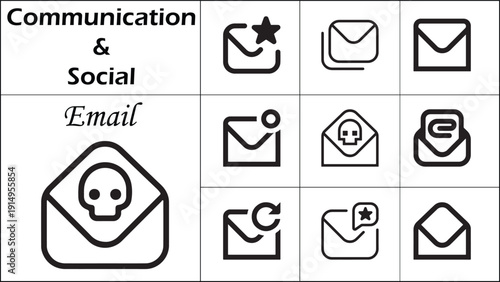 Modern Email Icons Vector Pack – 10 High Quality Free Icon Collection for Web & App UI