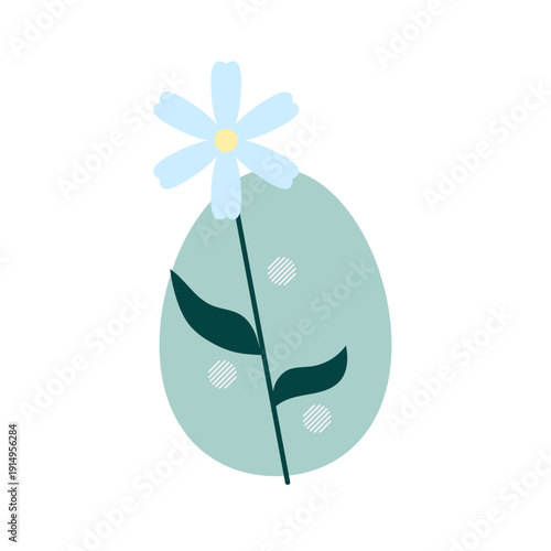 Minimal Floral Shape Botanical Illustration