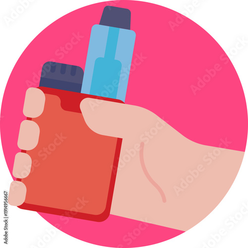 Vape icon – A visual symbol that indicates vaping products, devices, or related content.