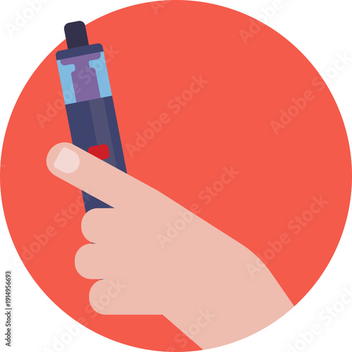 Vape icon – A visual symbol that indicates vaping products, devices, or related content.