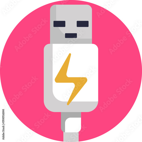 USB Cable – Indicates that the vaping device can be charged using a USB cable.