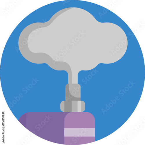 Represents vapor being exhaled from a vape device.
Indicates the act of producing visible vapor during vaping.