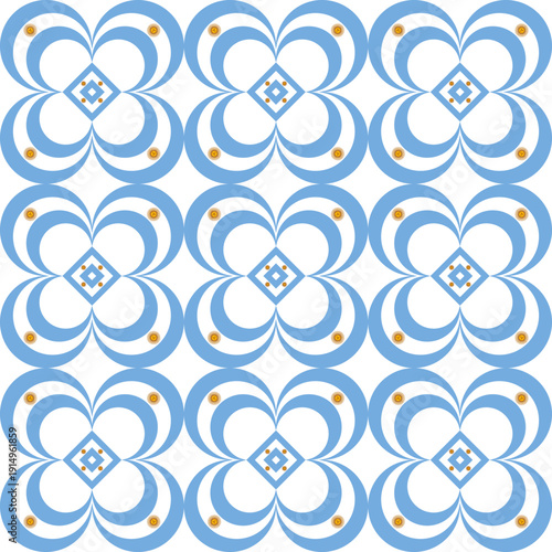 crescent moon pattern of argentina flag. vector illustration