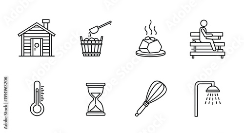 Illustrations of various daily activities and objects