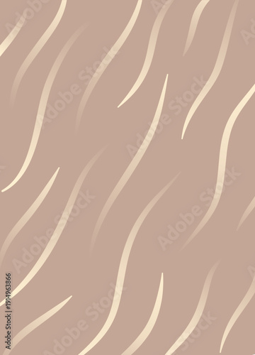 Seamless brown wood texture with soft curved grain lines, suitable for natural surface backgrounds.