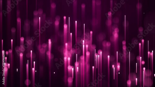 Futuristic Pink Purple Neon Light Streaks Cyber Tech Background Loop Video