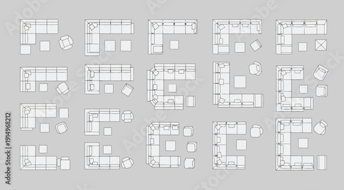 A collection of different house floor plans and designs