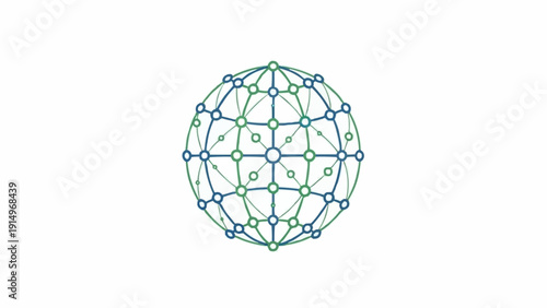 Buckminsterfullerene molecule structure model.
