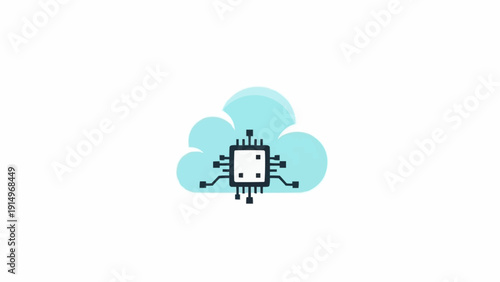 Microchip in a cloud computing system.