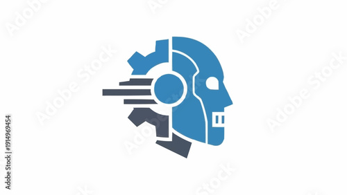 Robot Head with Gear Technology.