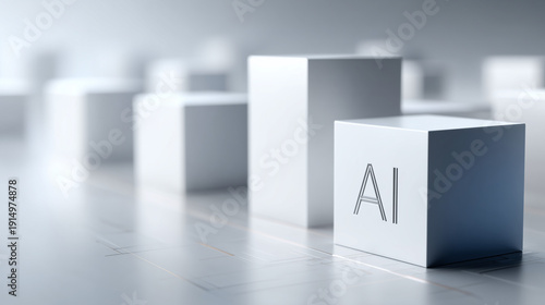 AI Cubes: Cubes arranged to...