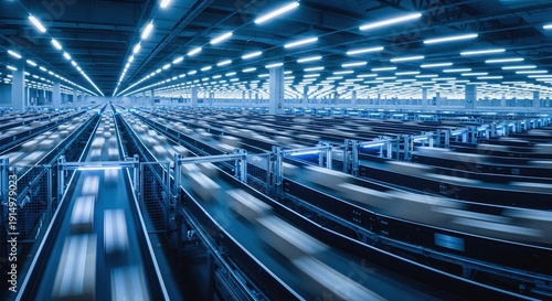 Crossbelt sorter parallel rows highspeed automation logistics shipping warehouse technology