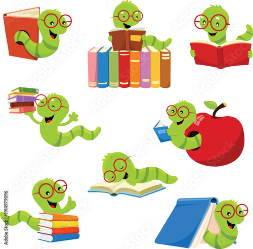 Collection Of Cute Boookworms