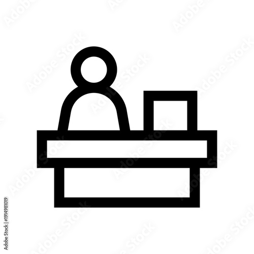 Cashier Desk Icon