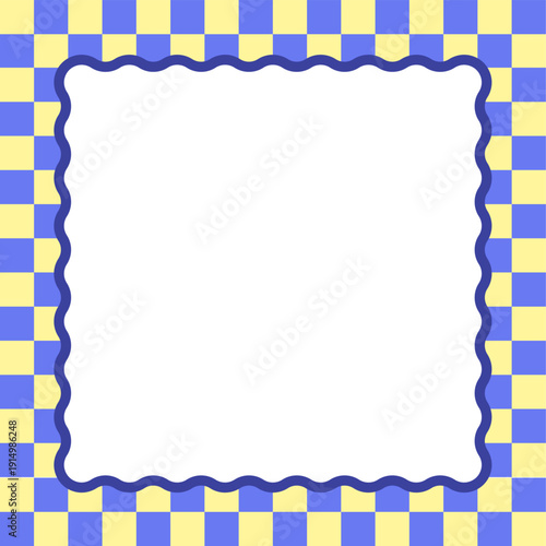 ブロックチェック　なみなみフレーム