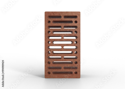 Wallpaper Mural Realistic Hollow Brick Mockup Torontodigital.ca