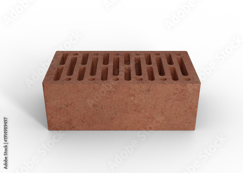 Wallpaper Mural Red Clay Brick Holes Mockup for Architecture Projects Torontodigital.ca