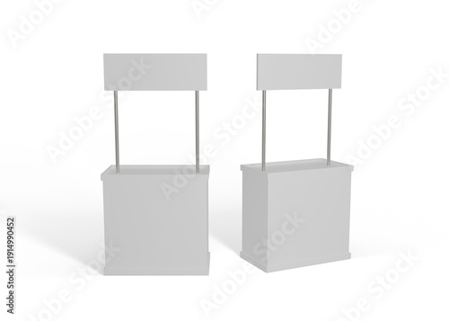 Wallpaper Mural Exhibition Booth Counter Mockup Torontodigital.ca