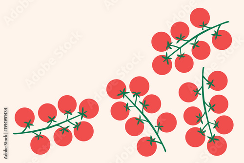 Art & Illustration Flat Vegetable Vector Banner Set with Copy Space for Organic Food Advertising