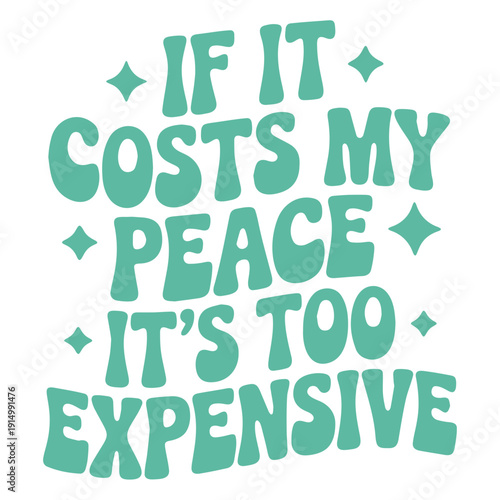 A motivational quote in a bold, turquoise font on a white background