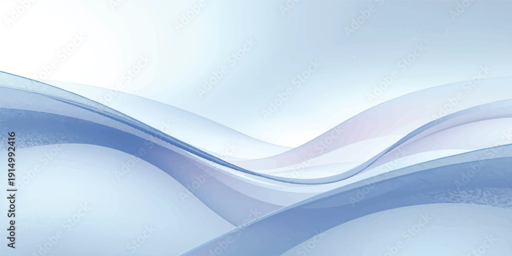 Fototapeta premium Abstract blue wave background featuring a digital motion design with flowing light lines and curved vector art textures for a modern business wallpaper backdrop