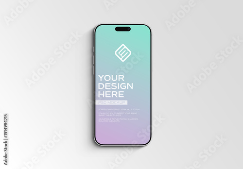Isolated and Editable Modern Smartphones Mockup
