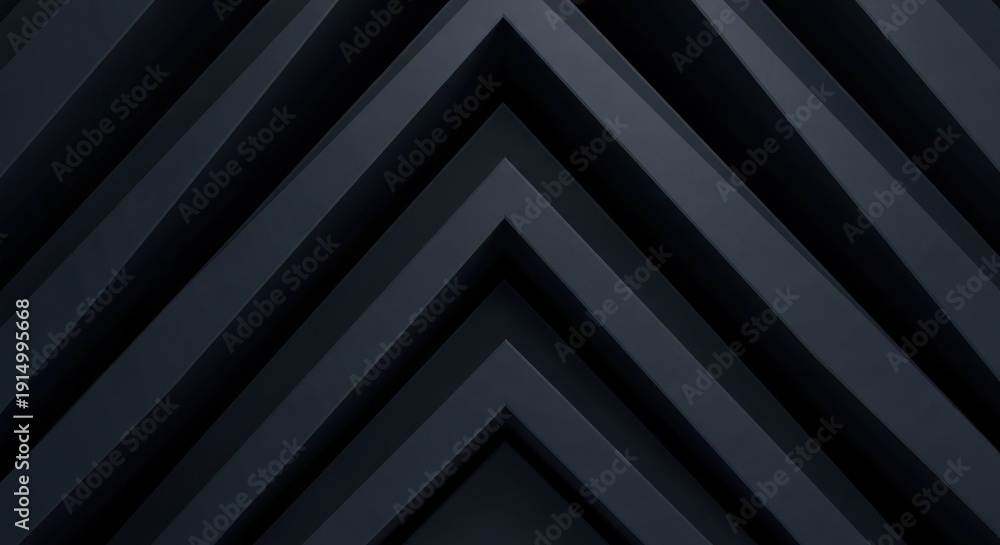 Obraz premium Dark angular shapes create chevron pattern