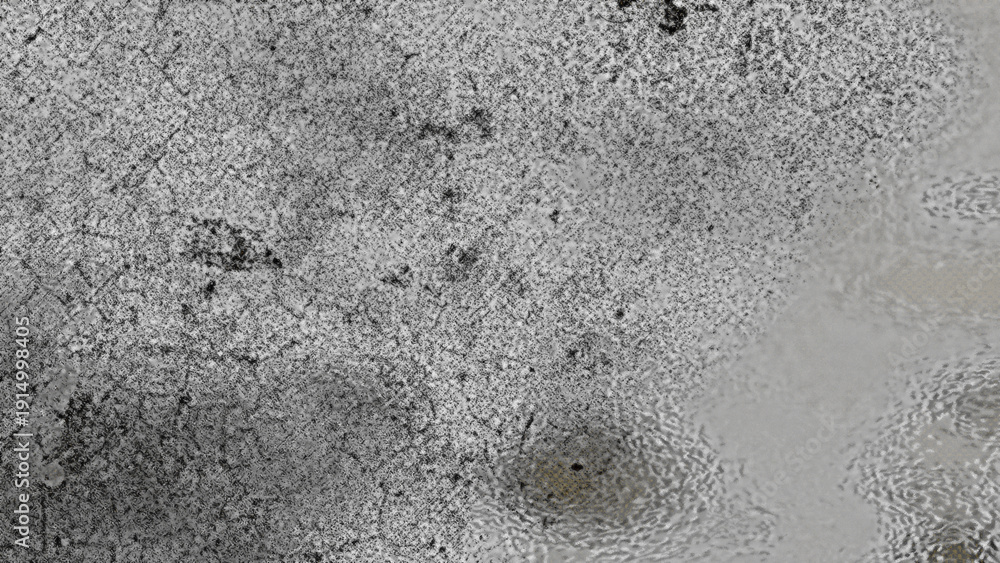 Fototapeta premium Freezing of an unknown world with snowy ice