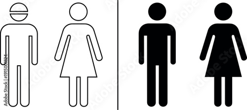 Black Woman Silhouette Profile Set, Diverse Natural Hair Styles, Afro Curls, Bob, Bun, and Wavy Hair, Isolated Vector Illustration, Beauty Icons