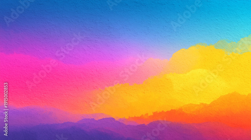 Ultra Clean Colorful Gradient Virtual Background with Modern Minimal Design and Bright Positive Mood for Video Calls