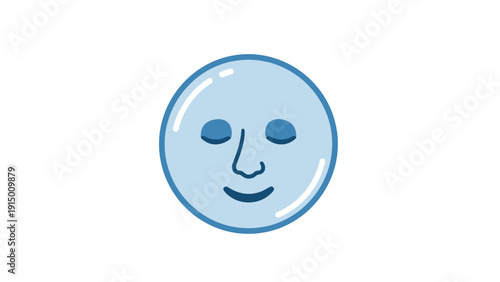 Photos Smiling Face Emoticon Icon Simple Design.