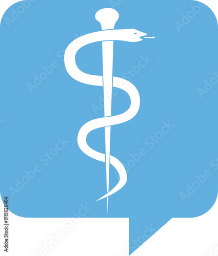 Staff of asclepius symbol