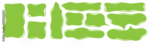 Cloud-like doodle shapes with drawn, irregular edges. Ideal as text frames, banners or organic background forms with a playful hand made feel.