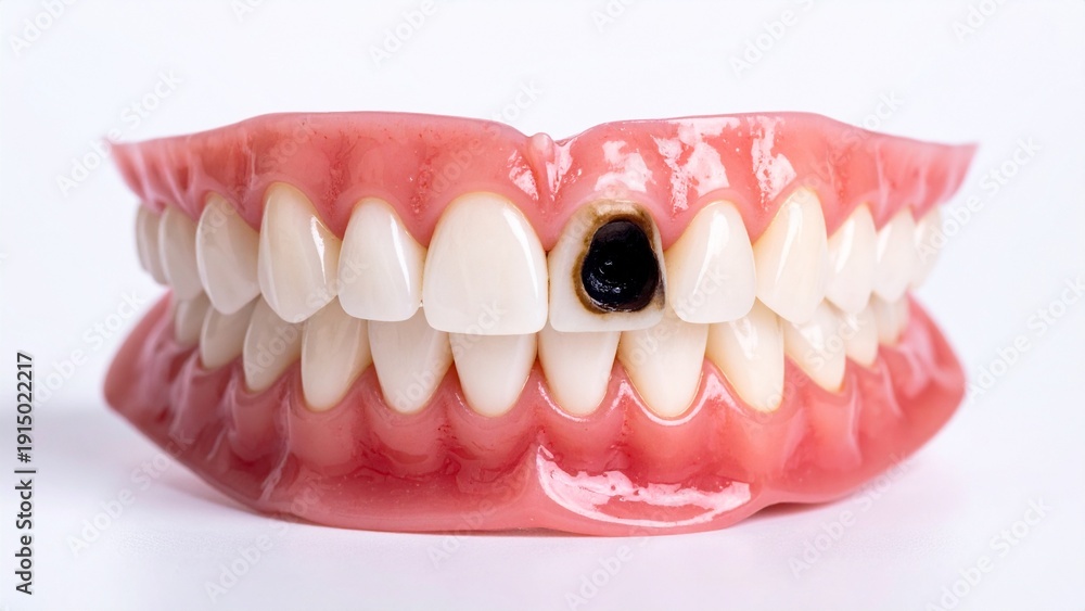 Obraz premium 虫歯の歯のイメージ 16:9サイズ AI生成素材