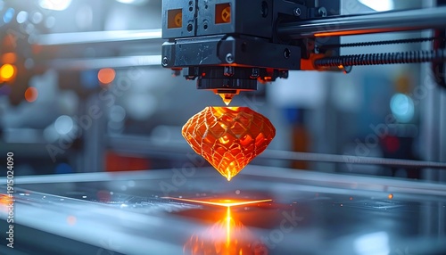 3D Printing Process with Molten Metal.