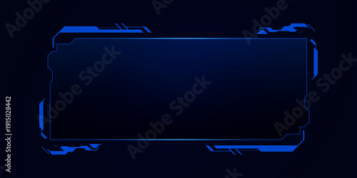 Sci fi futuristic user interface, HUD template frame design, Technology abstract background