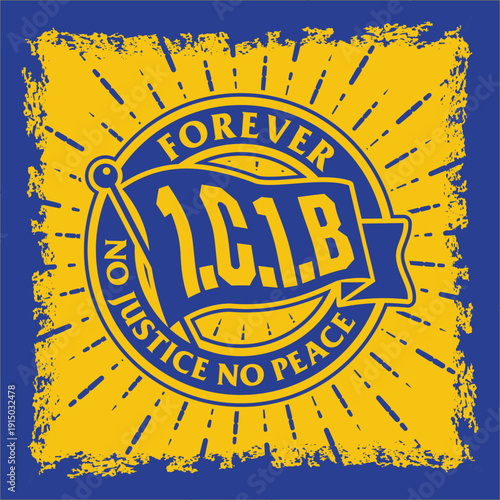 grunge rubber logo sticker ultras hooligan with the text vector design